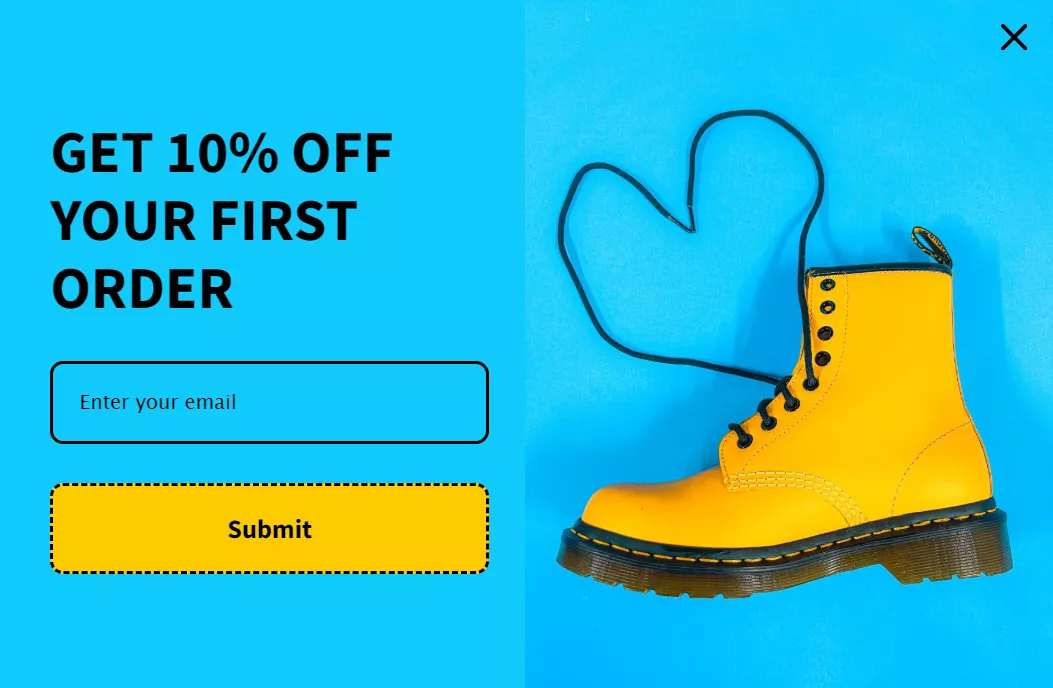 How to add Shopify popup: Step 2 of popup