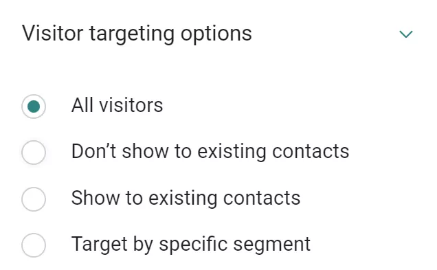 Targeting options