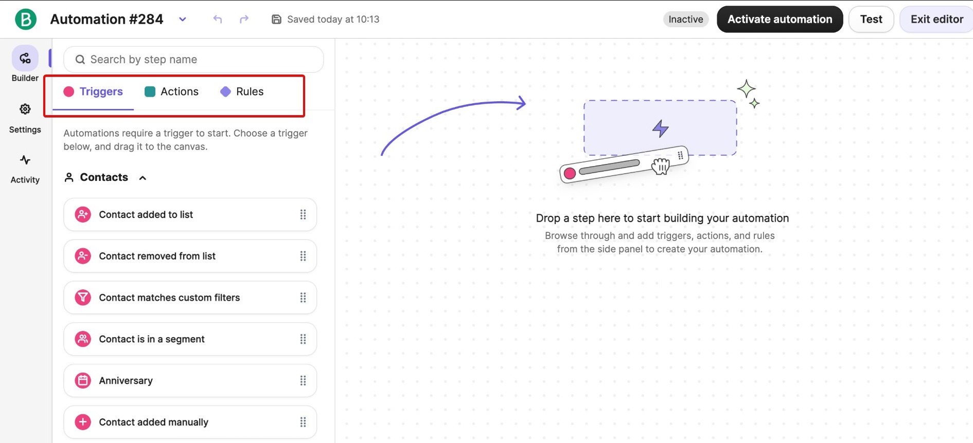Brevo automation workflow