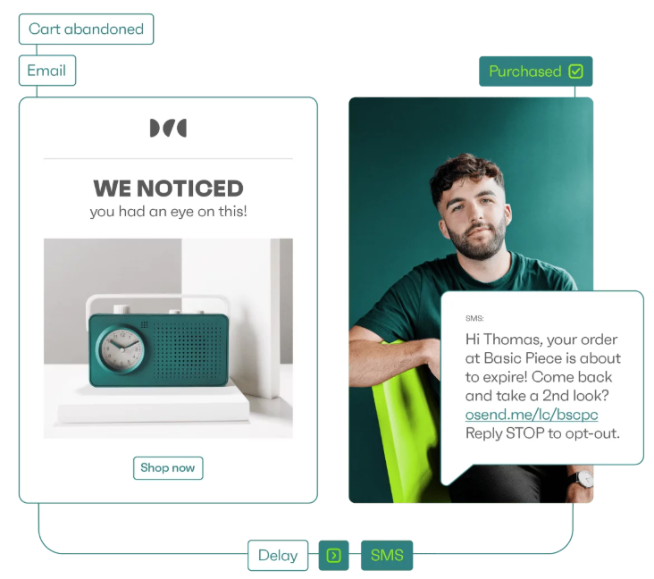 Omnsiend cart abandonment visualisation