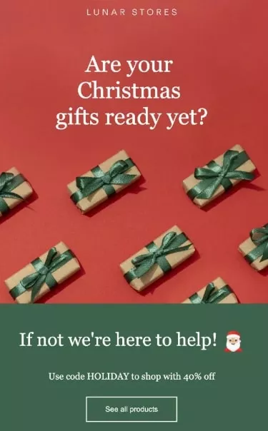 Christmas email template