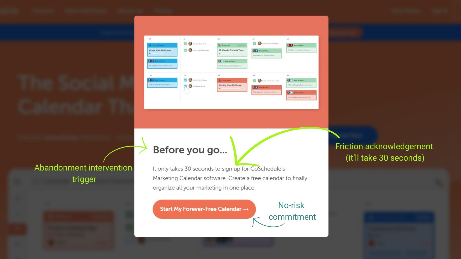 CoSchedule popup