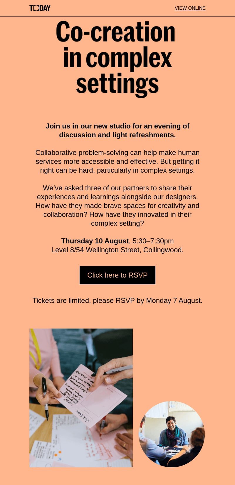 event invitation newsletter design