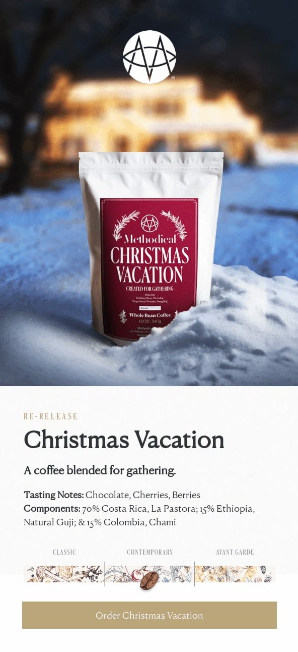 holiday-themed newsletter design