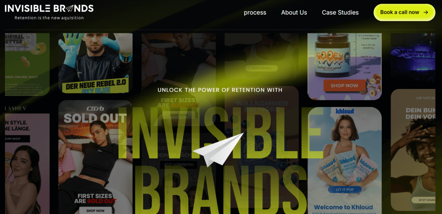 Invisible Brands agency homepage