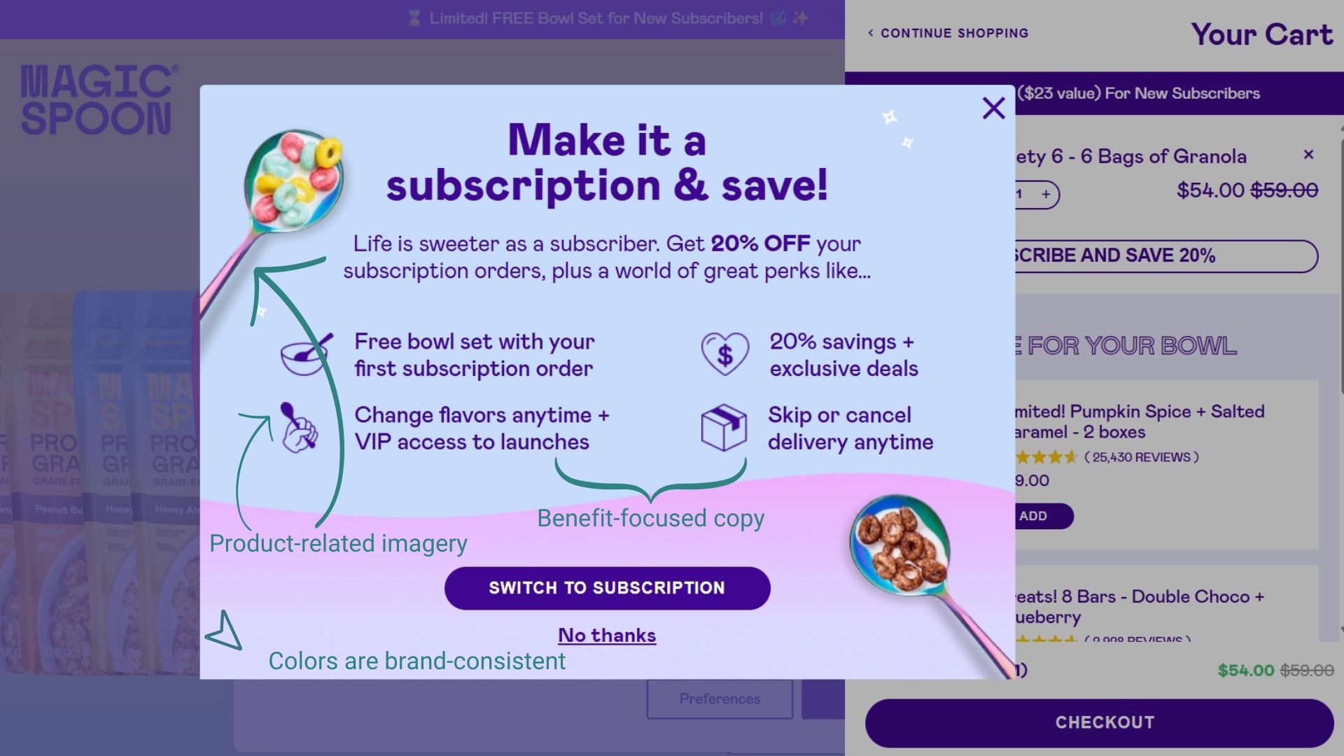 Magic Spoon popup