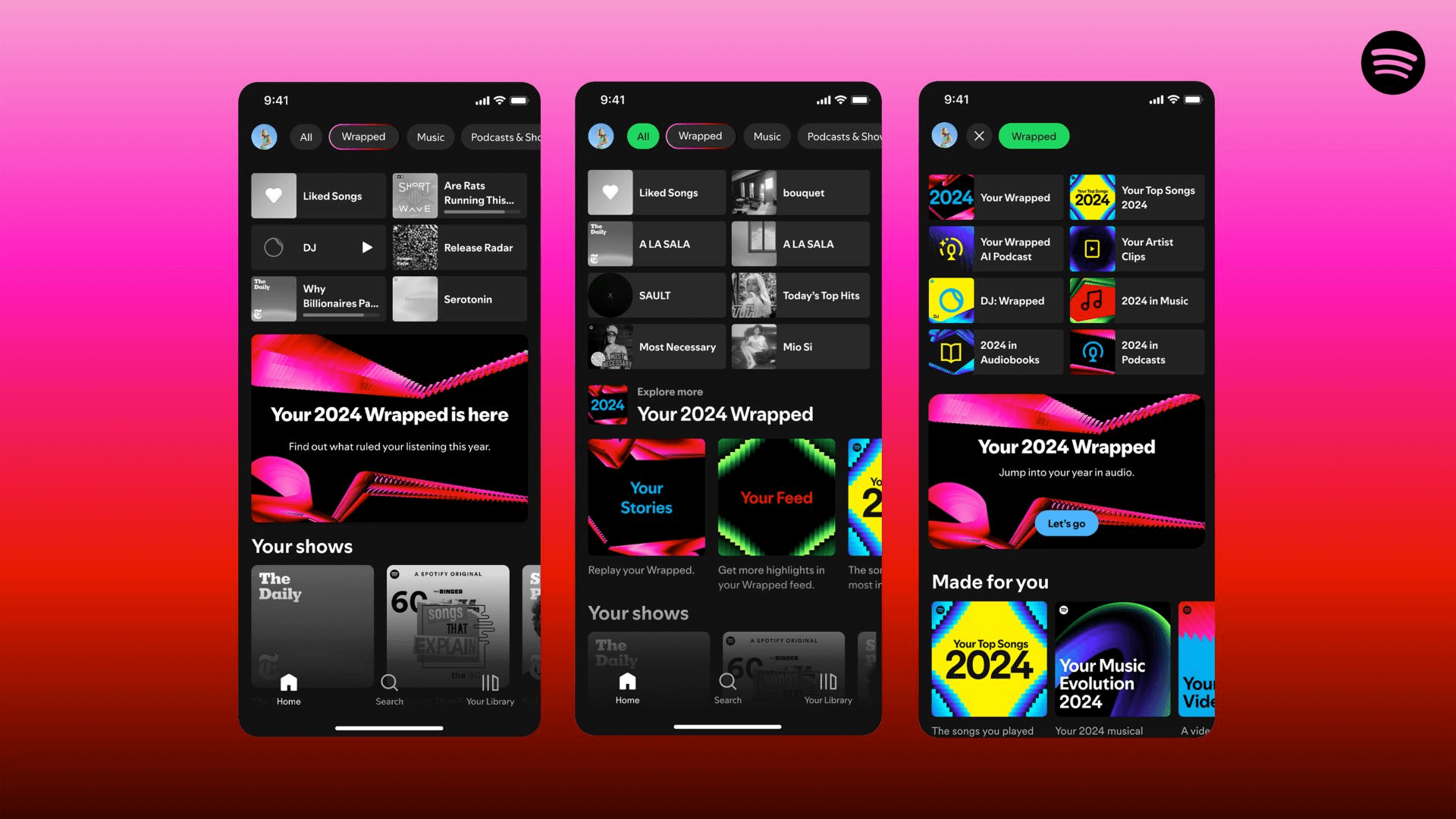 Images of Spotify app