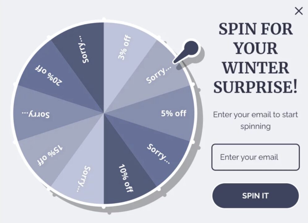Wheel of fortune example