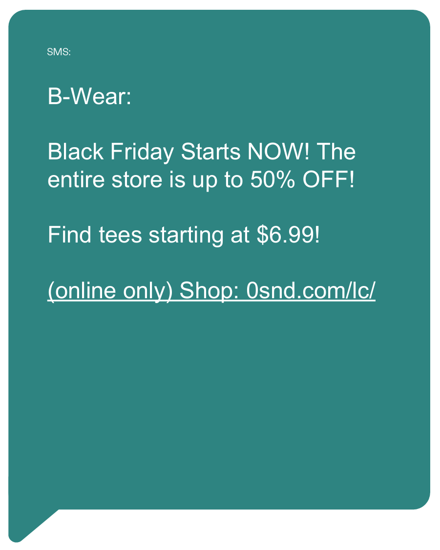 B-Wear SMS