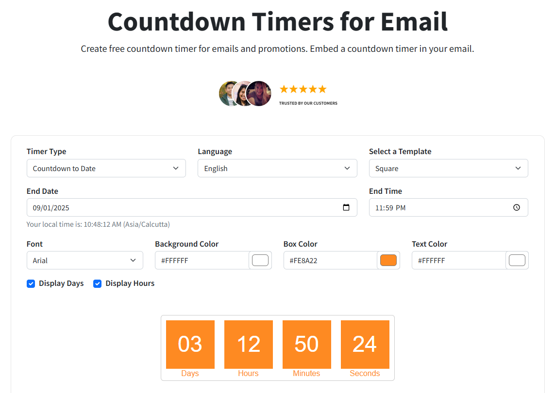 Countdown Timers for Email