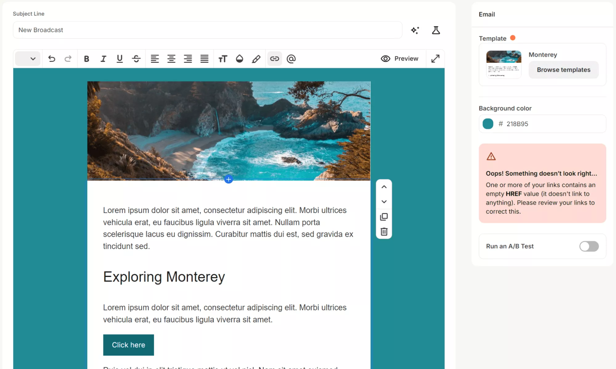 Email editor