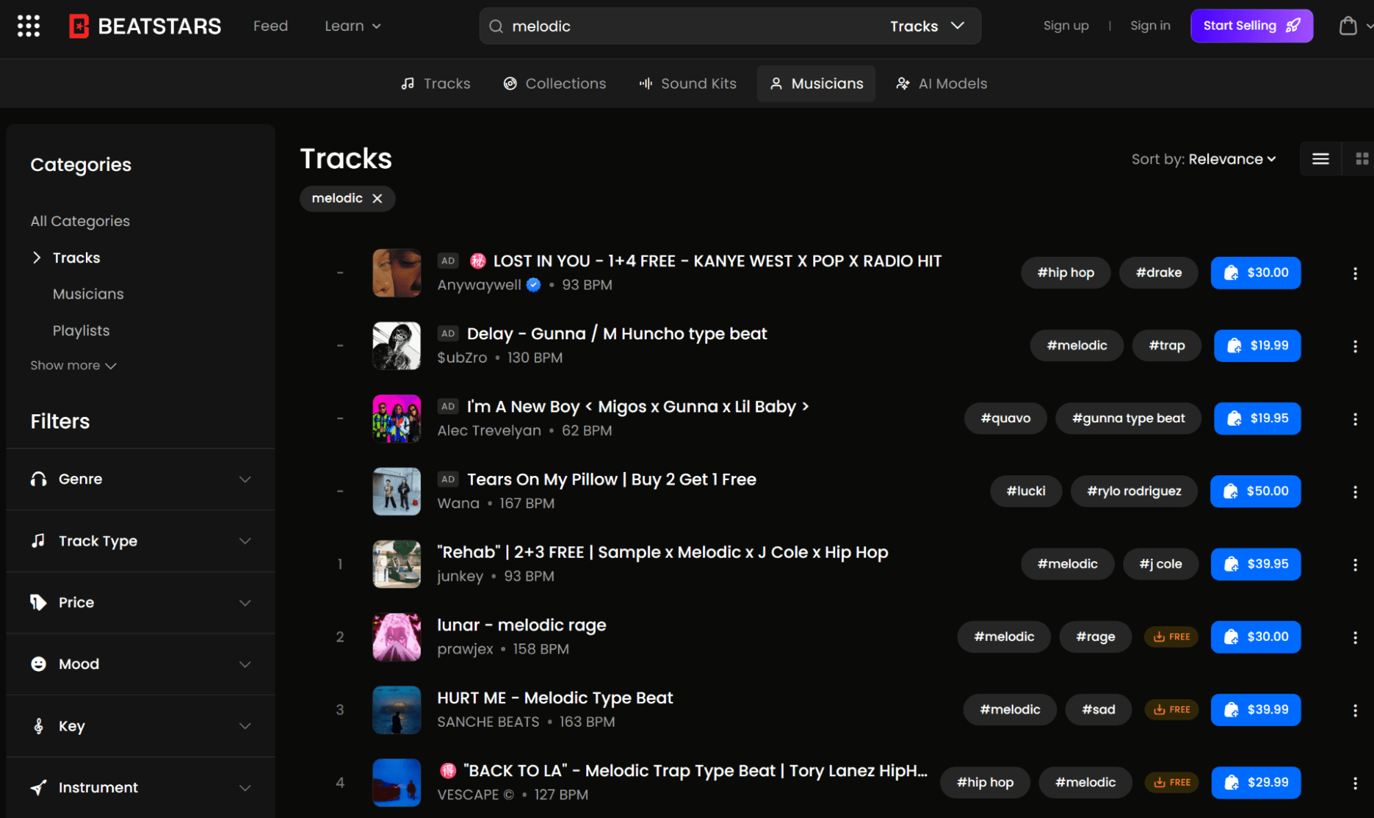 Music, beats, and audio files
