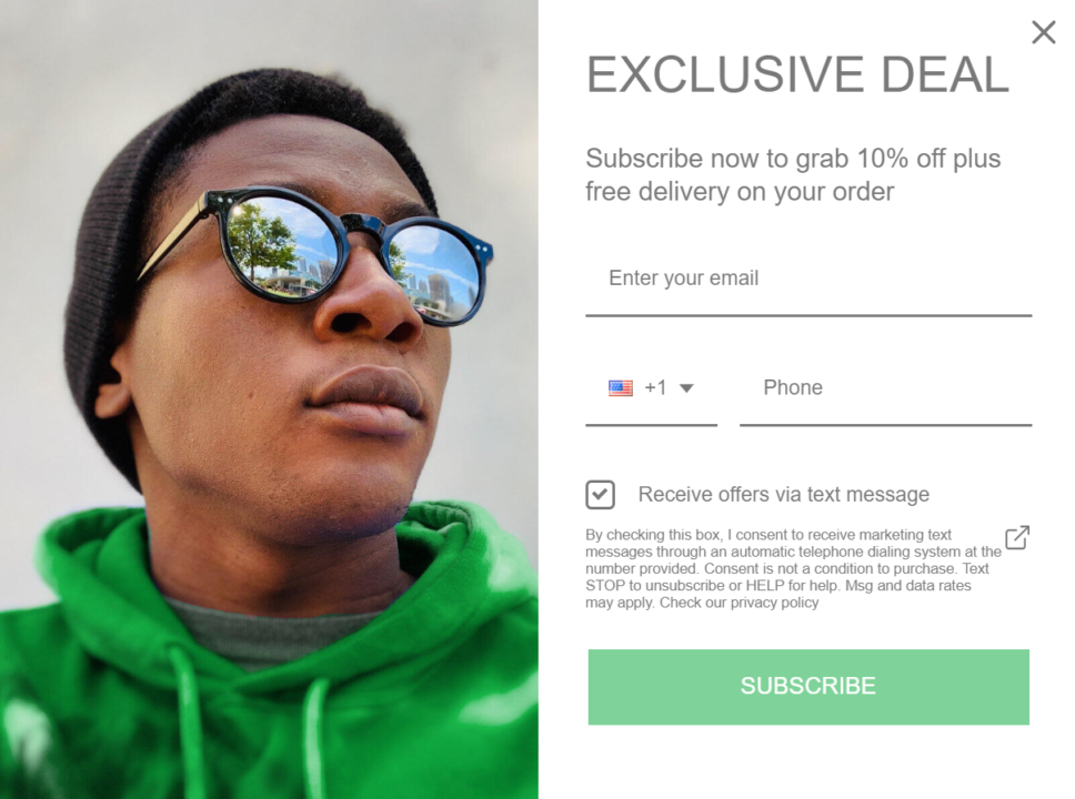 Message customisation via Omnisend