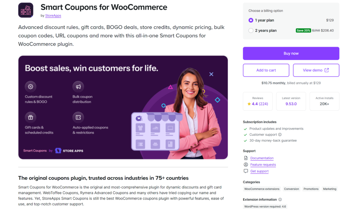 WooCommerce Smart Coupons by StoreApps