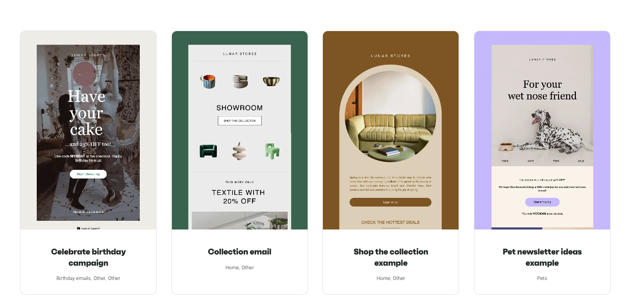 Omnisend email templates