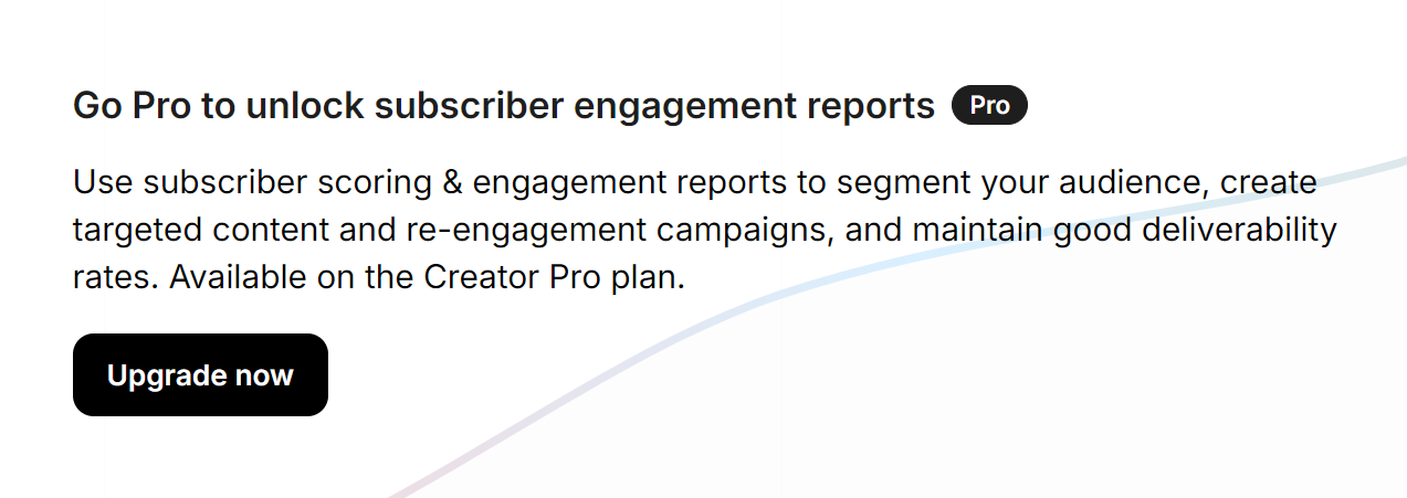 Reporting on Pro plan