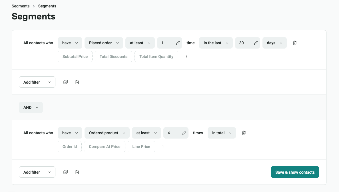 Segment example