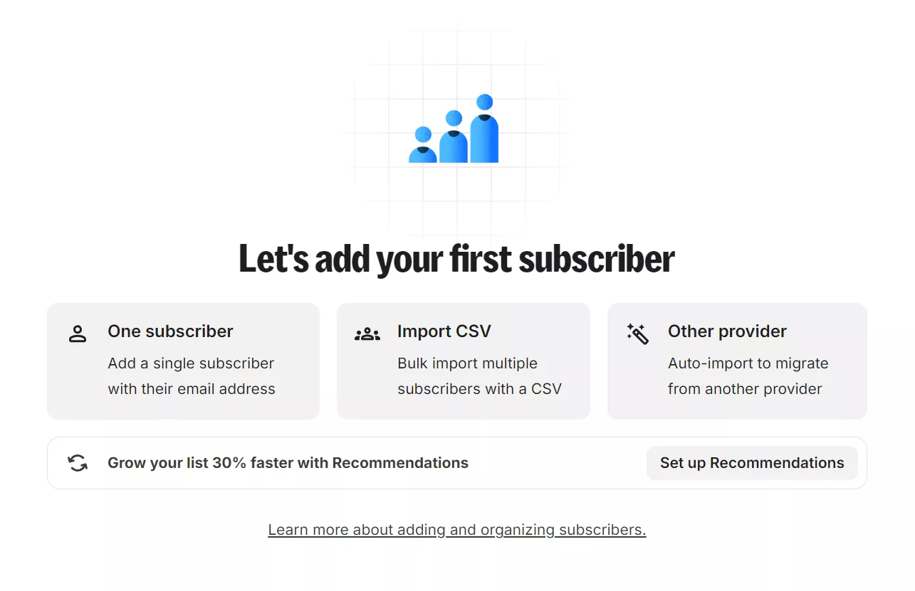 Subscribers page