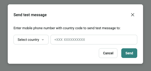 Test message