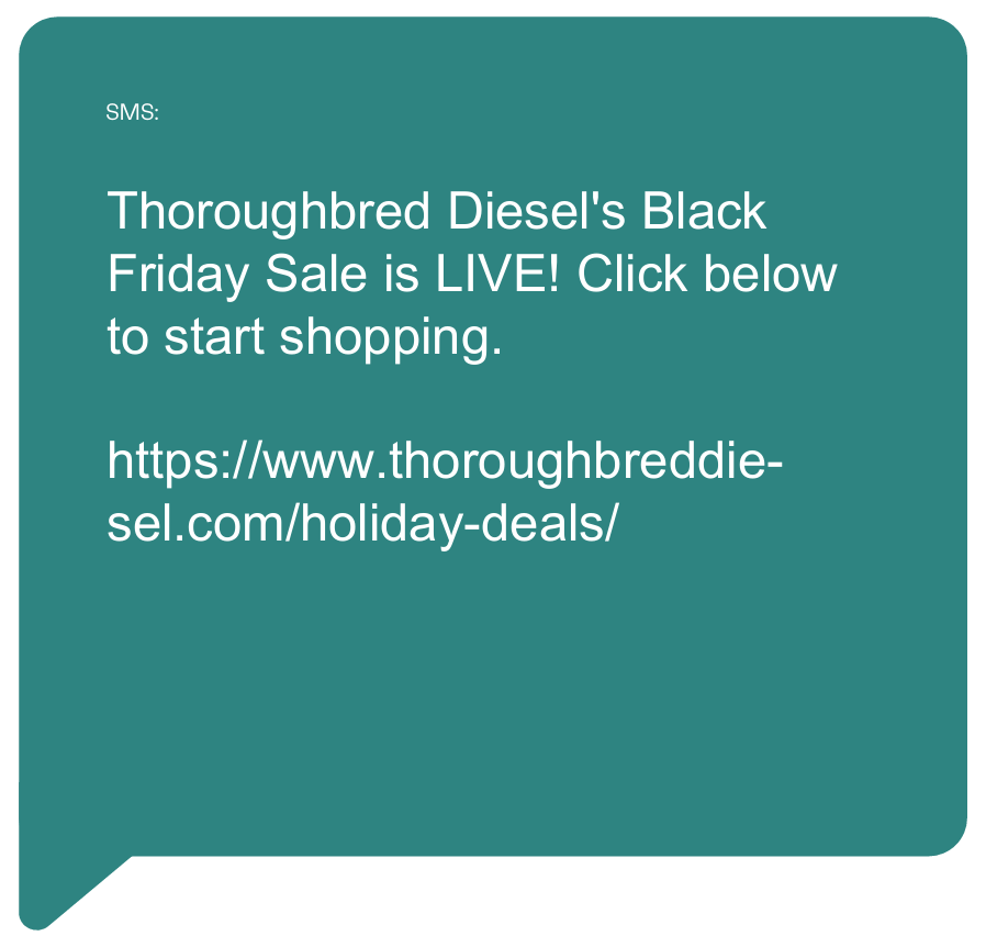 Thoroughbred Diesel SMS