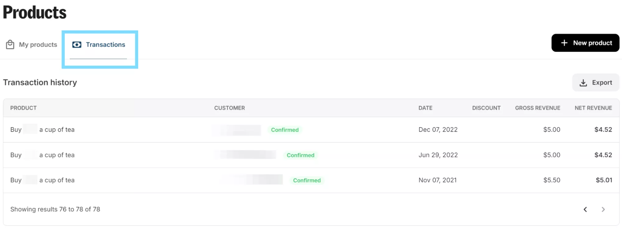 Transaction reports