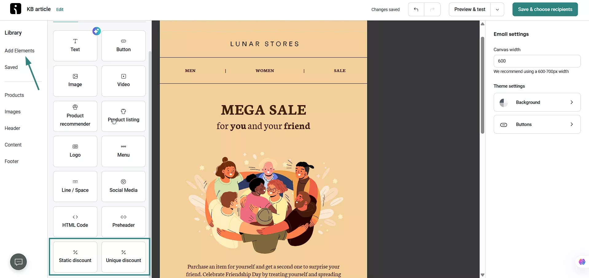 Omnisend dynamic coupons