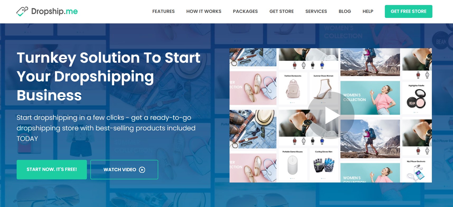 DropShip.me home page