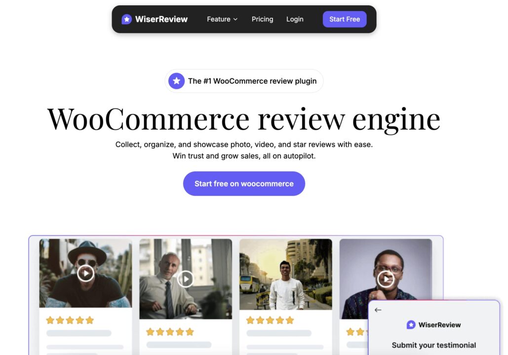 wiserreview woocomerce feature