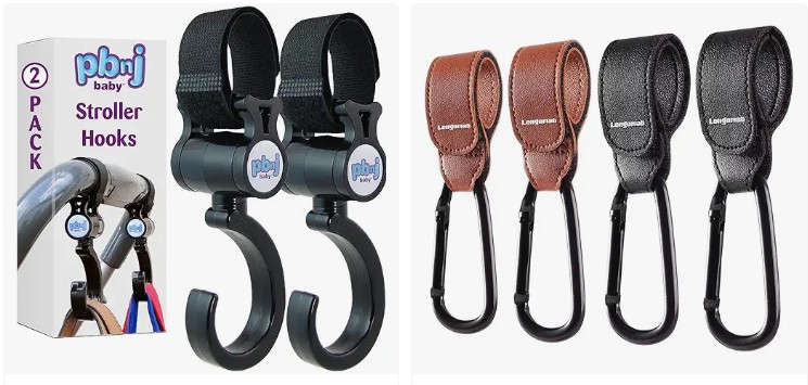 dropship baby products: stroller hooks of different colors