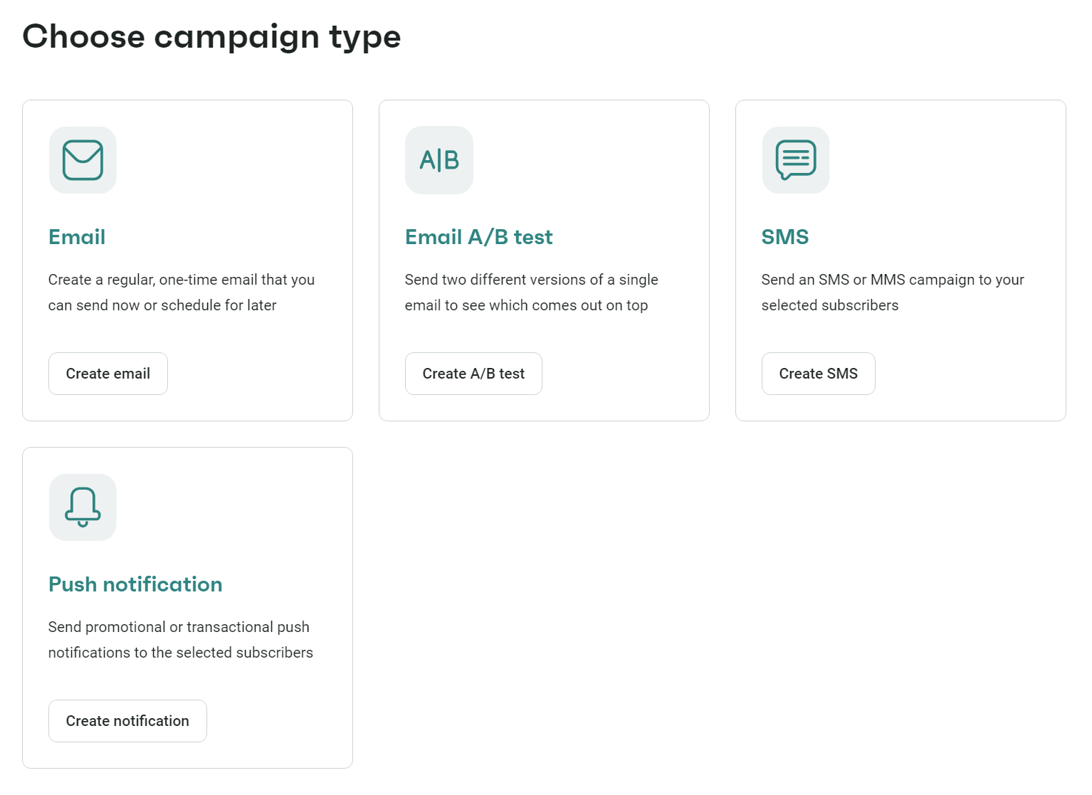 choose campaign type