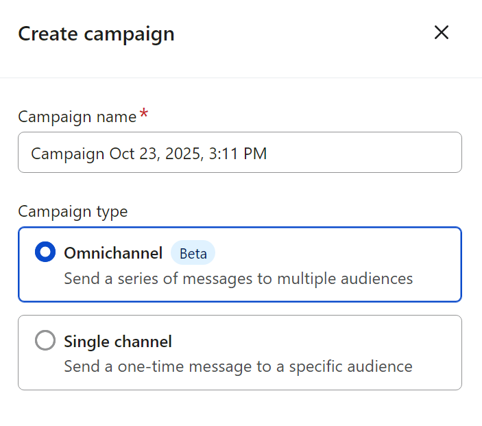 create a campaign