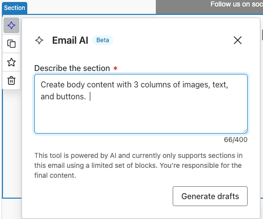 email AI features