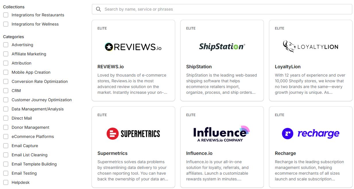 klaviyo collections and categories