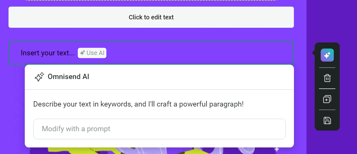 omnisend AI features
