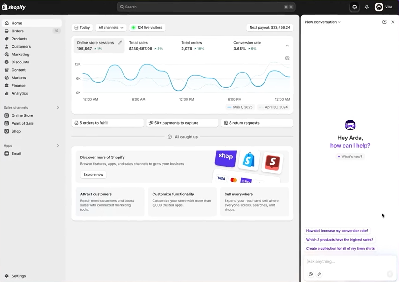 shopify magic AI store builder