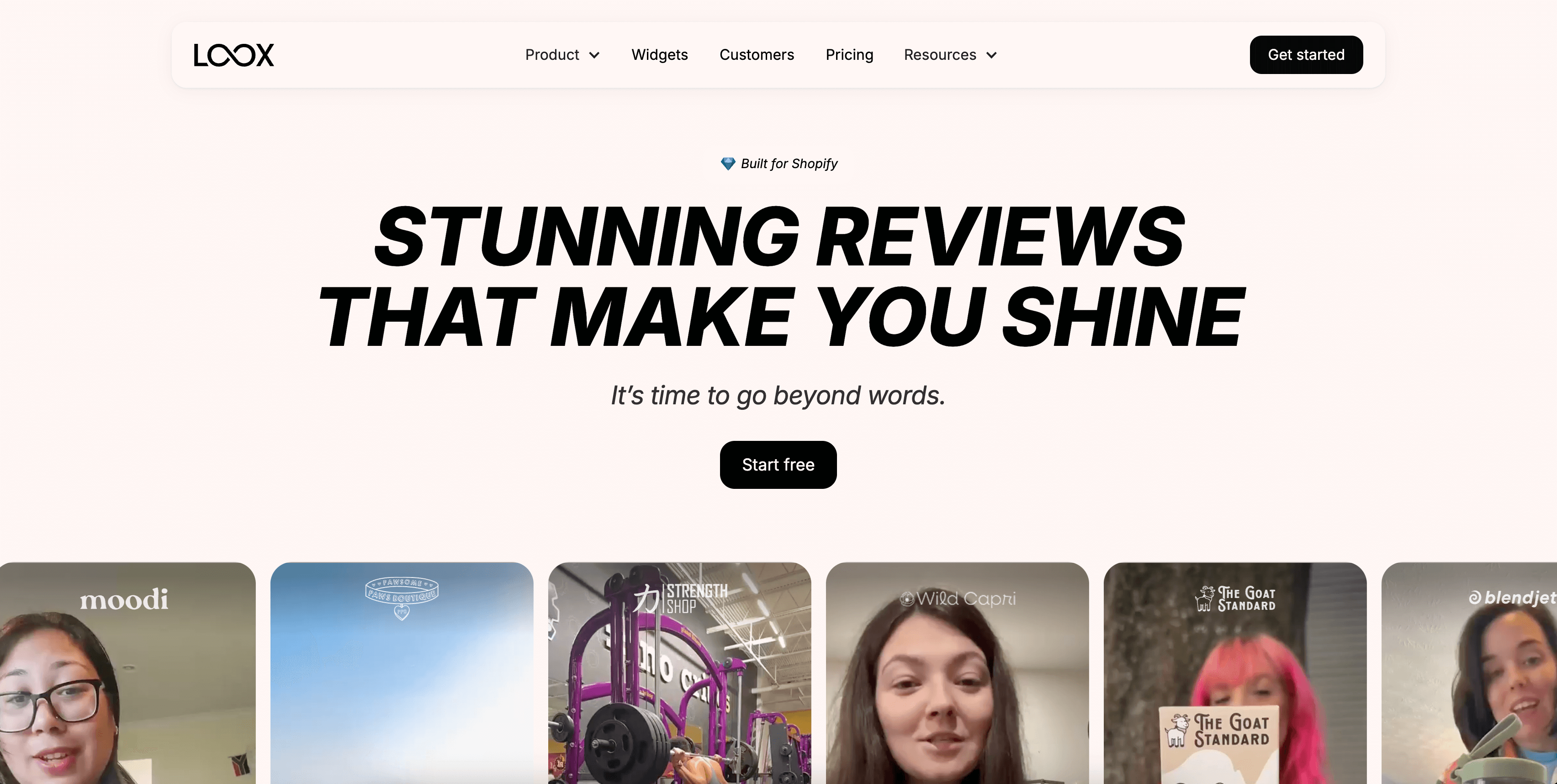 Omnisend integrations: loox home page