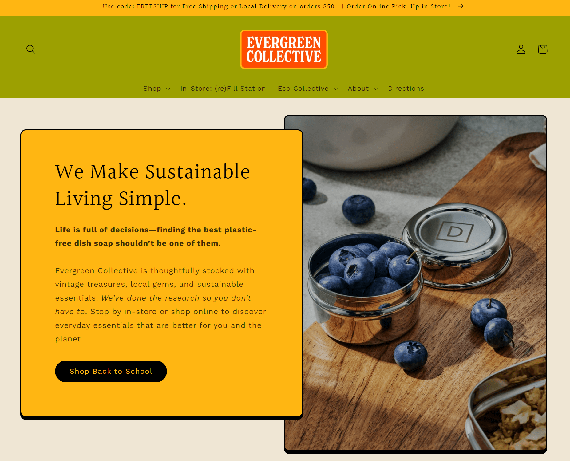 evergreen collective home page