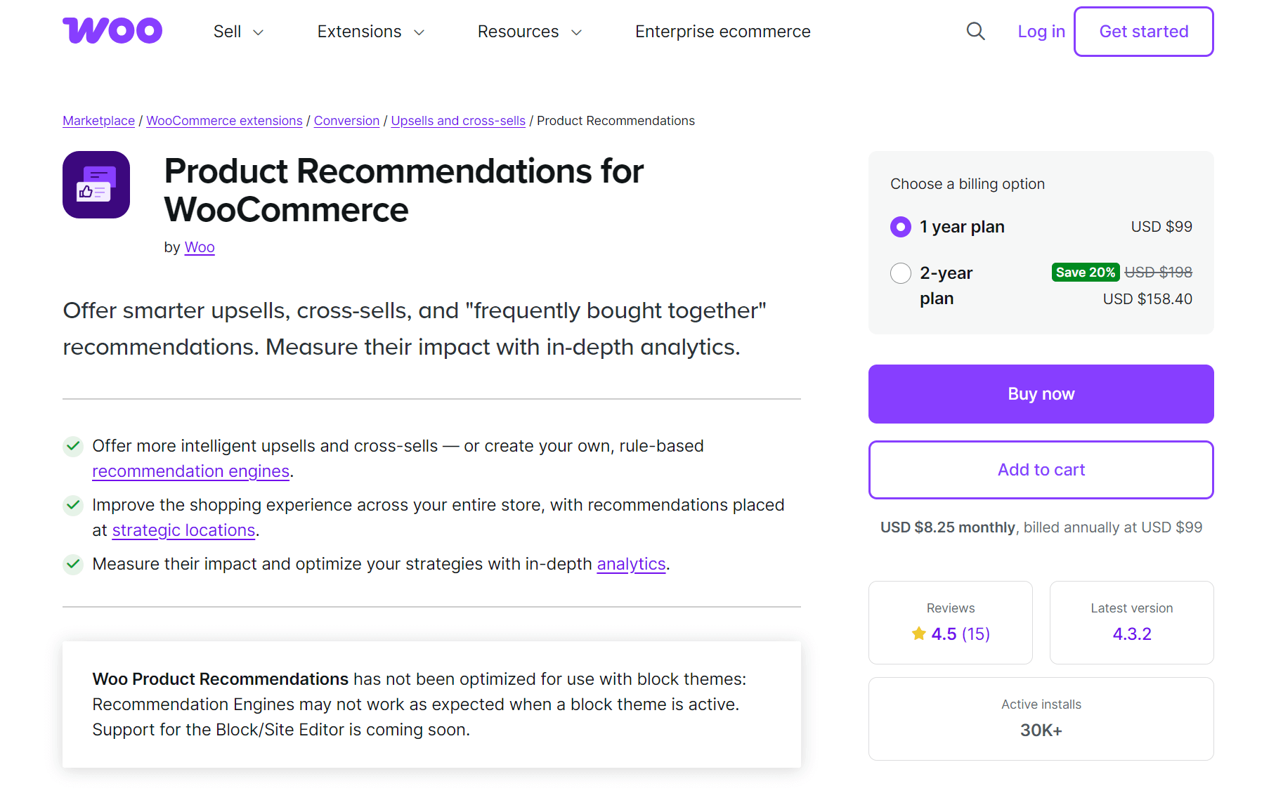 WooCommerce Product Recommendations extension