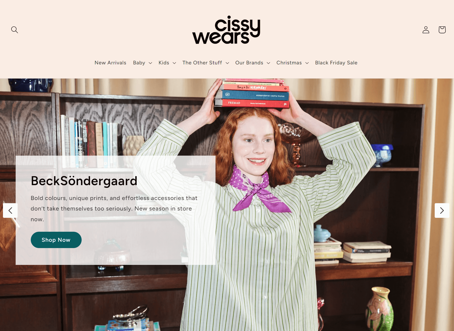 cissy wears home page