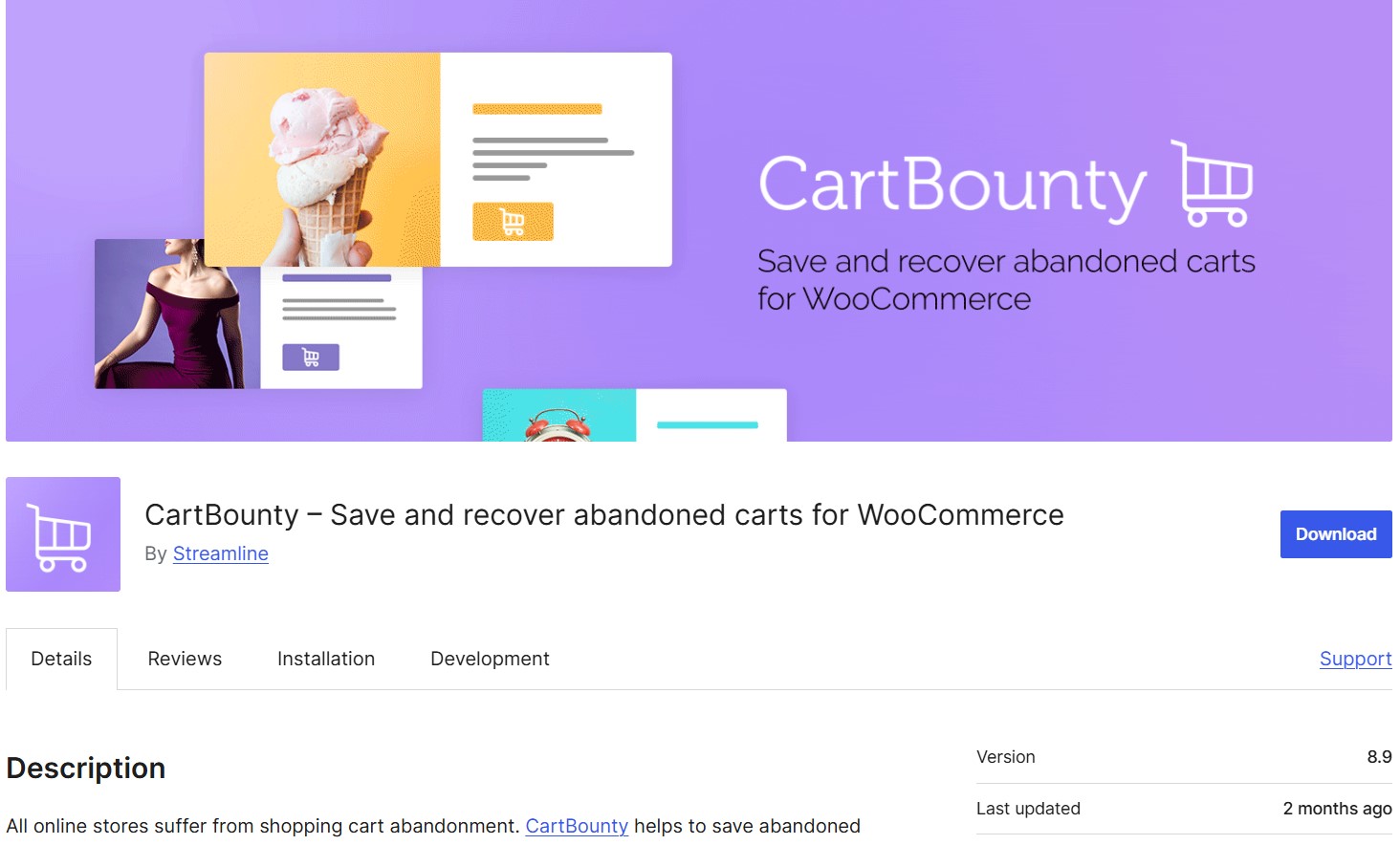 cartbounty plugin download page