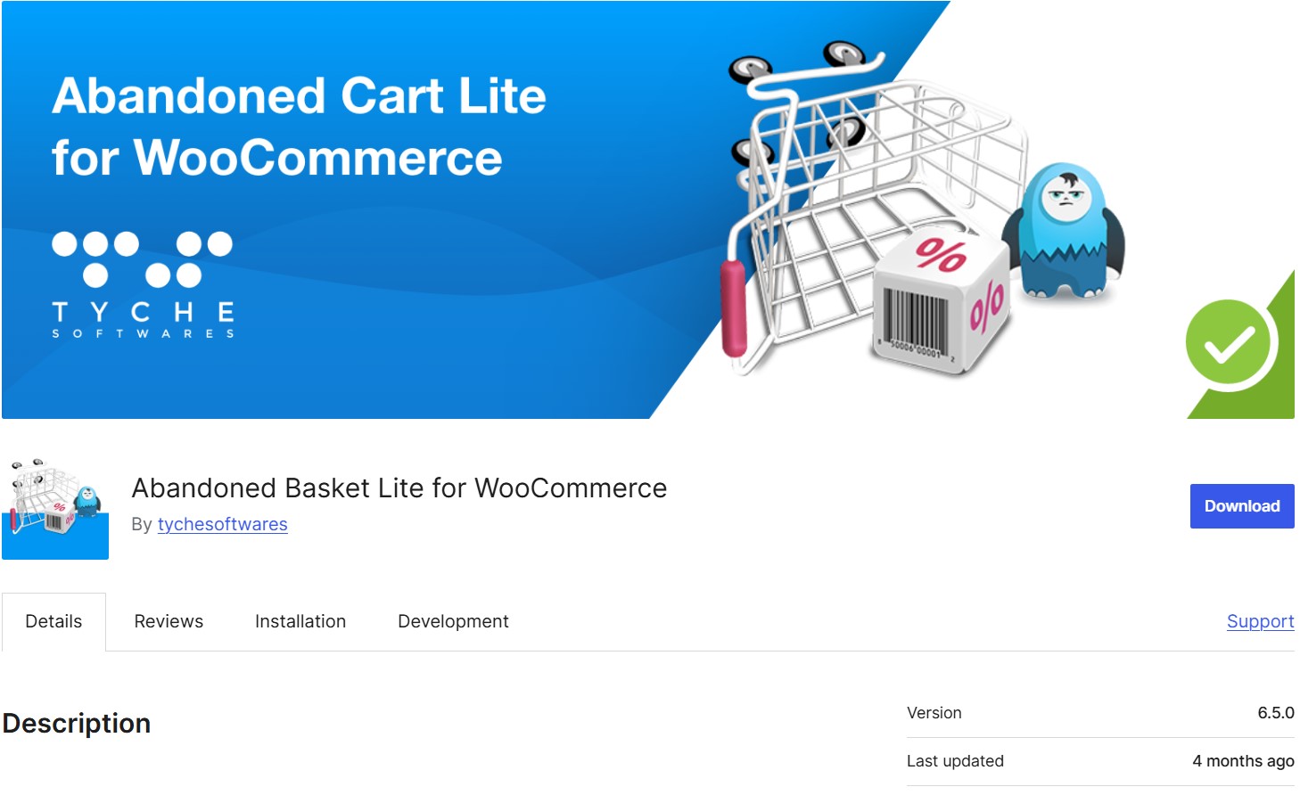 Tyche plugin download page