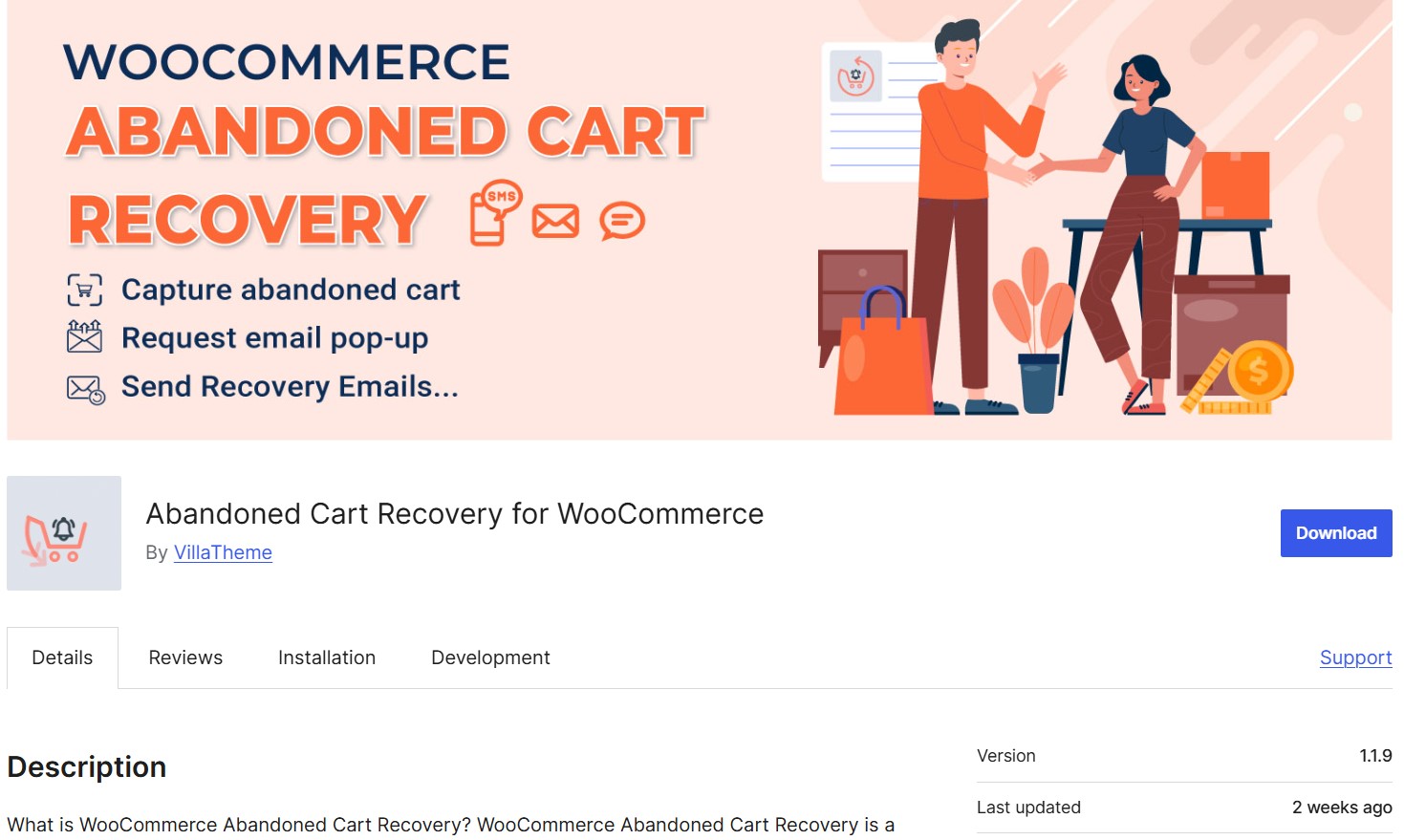 villatheme plugin download page