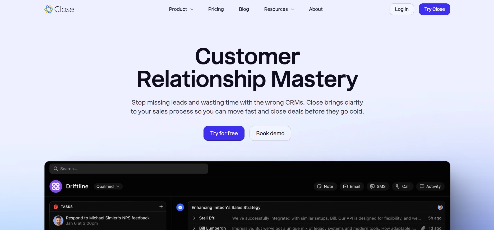 Ecommerce CRM: Close CRM