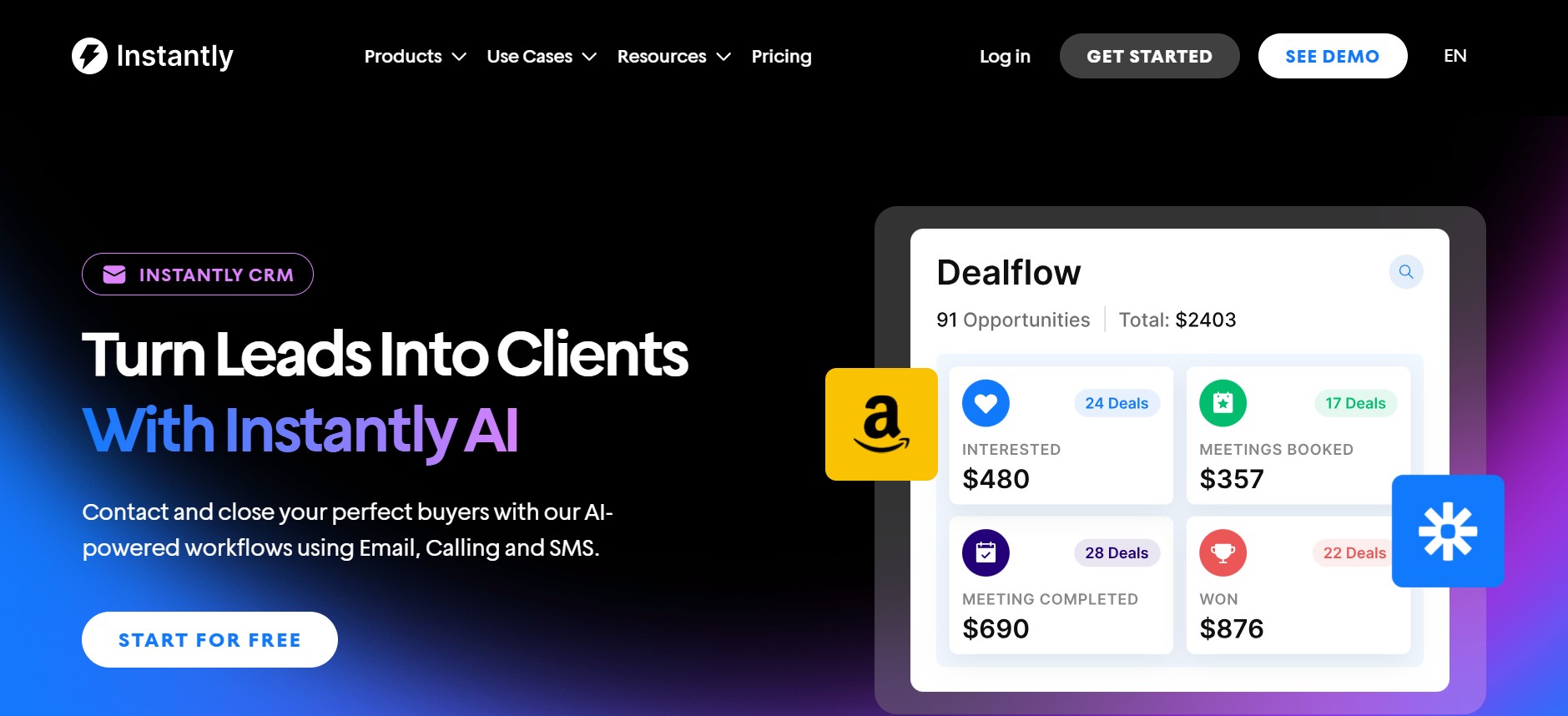 Ecommerce CRM: Instantly CRM