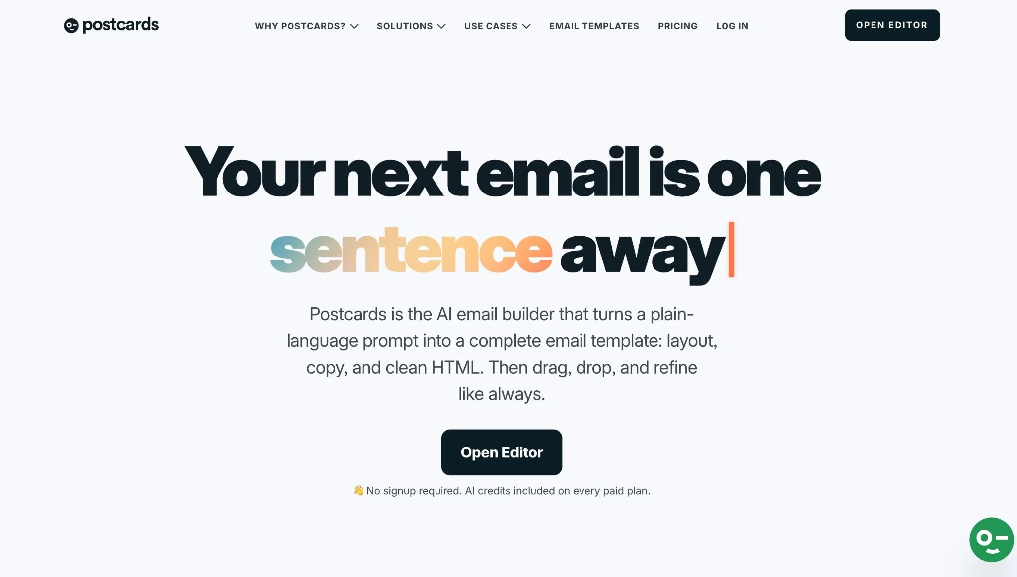 Postcards homepage