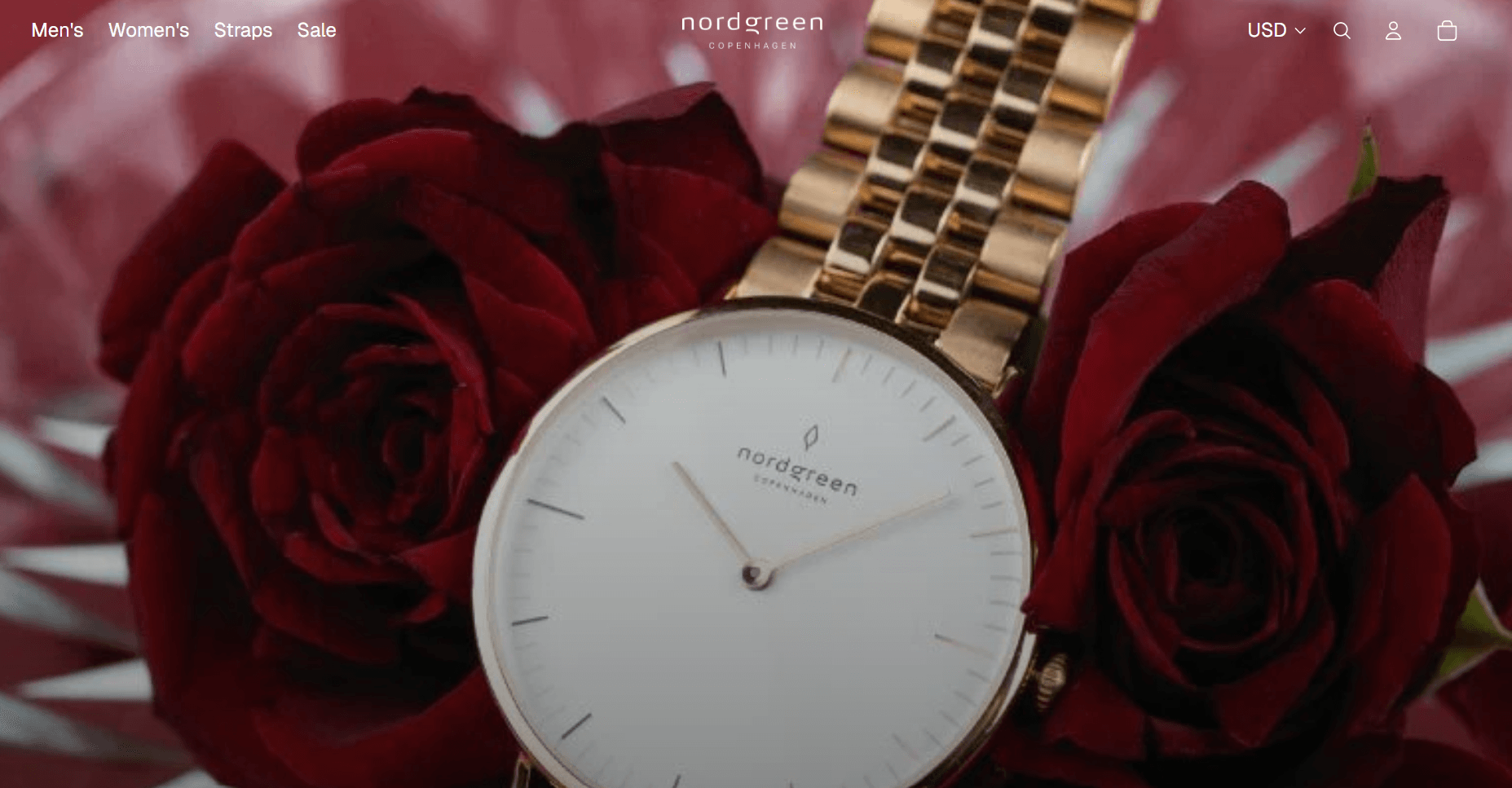 Shopify watch store: Nordgreen home page