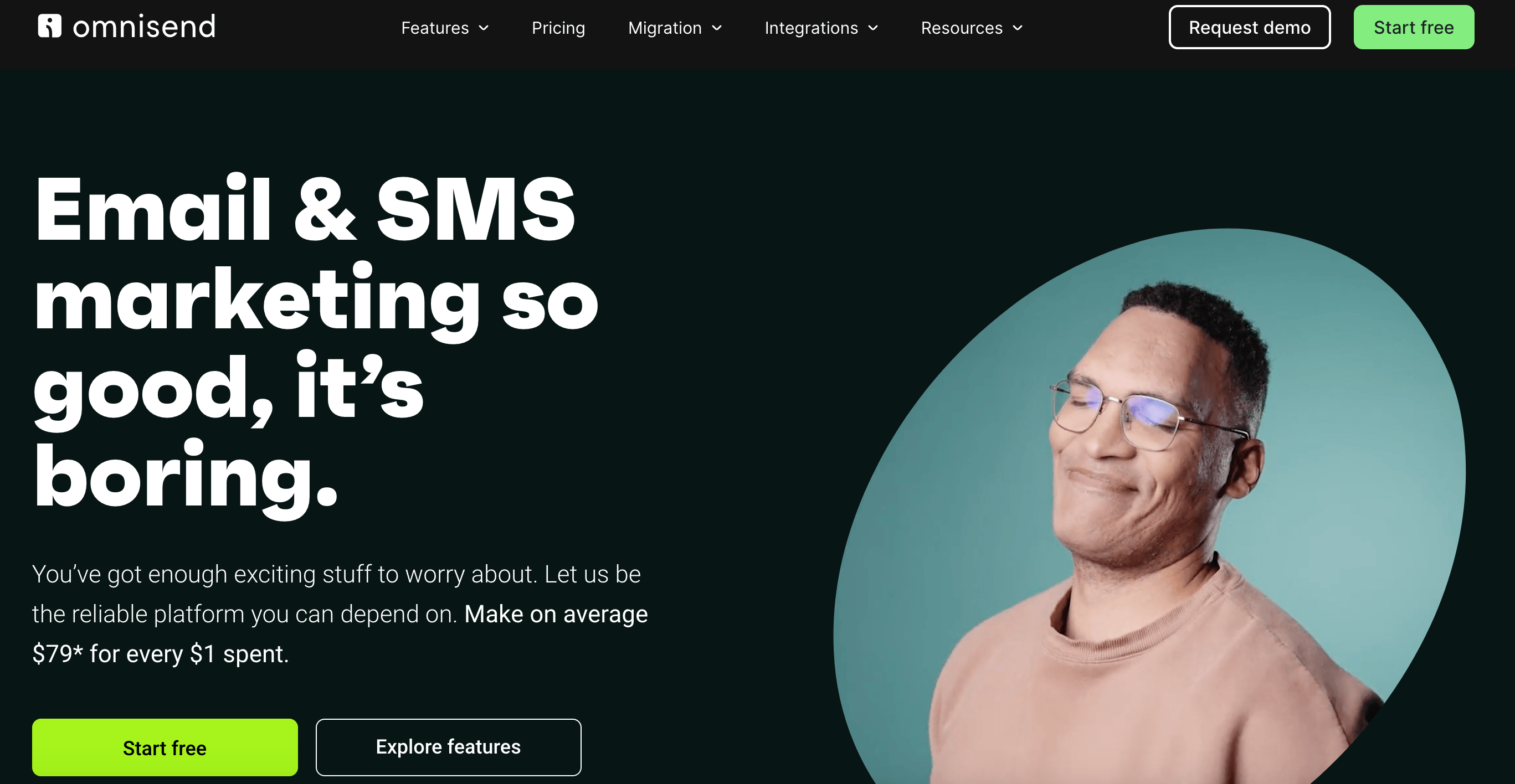 WooCommerce shipment tracking: Omnisend home page