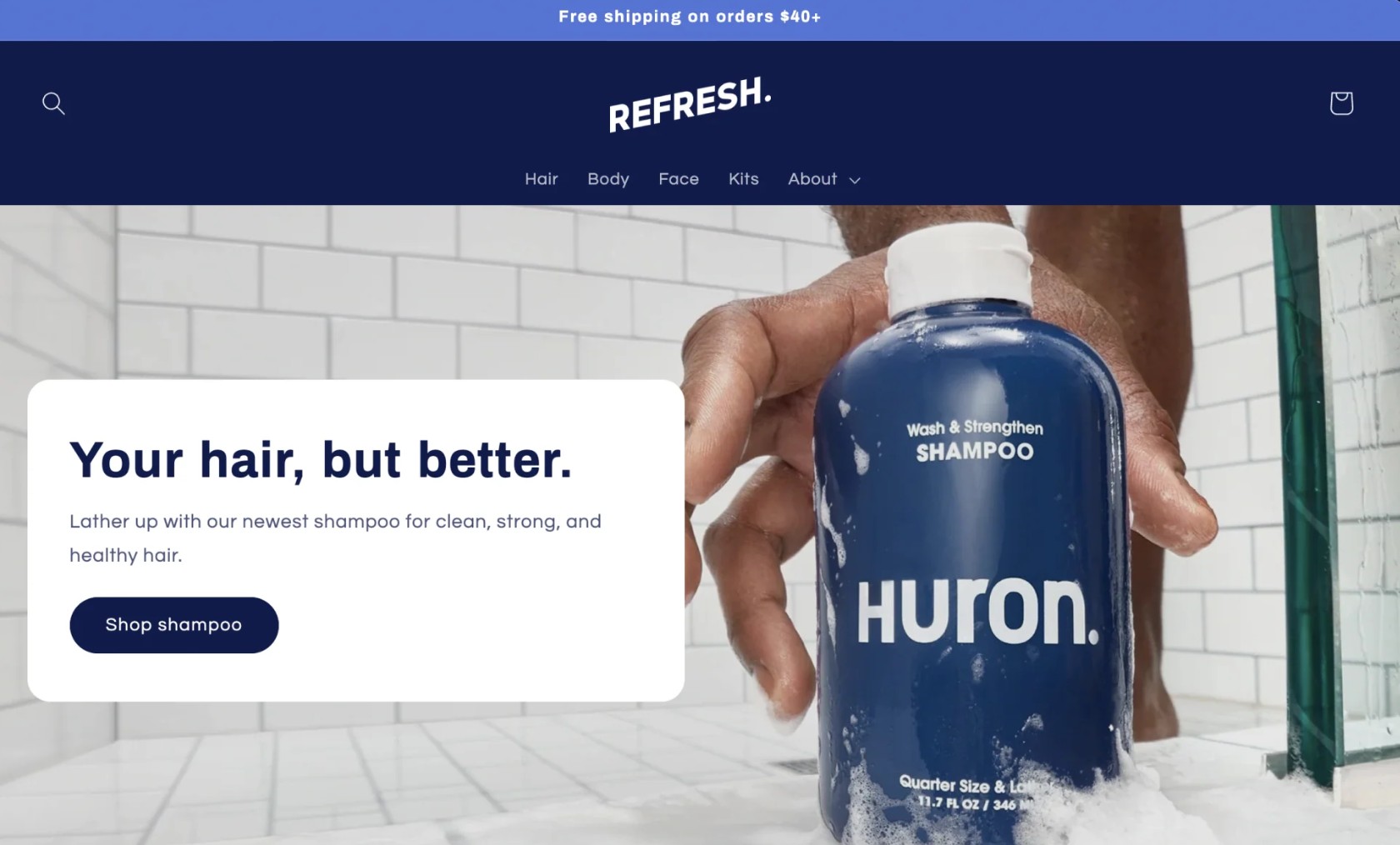 Best Shopify themes: Refresh theme