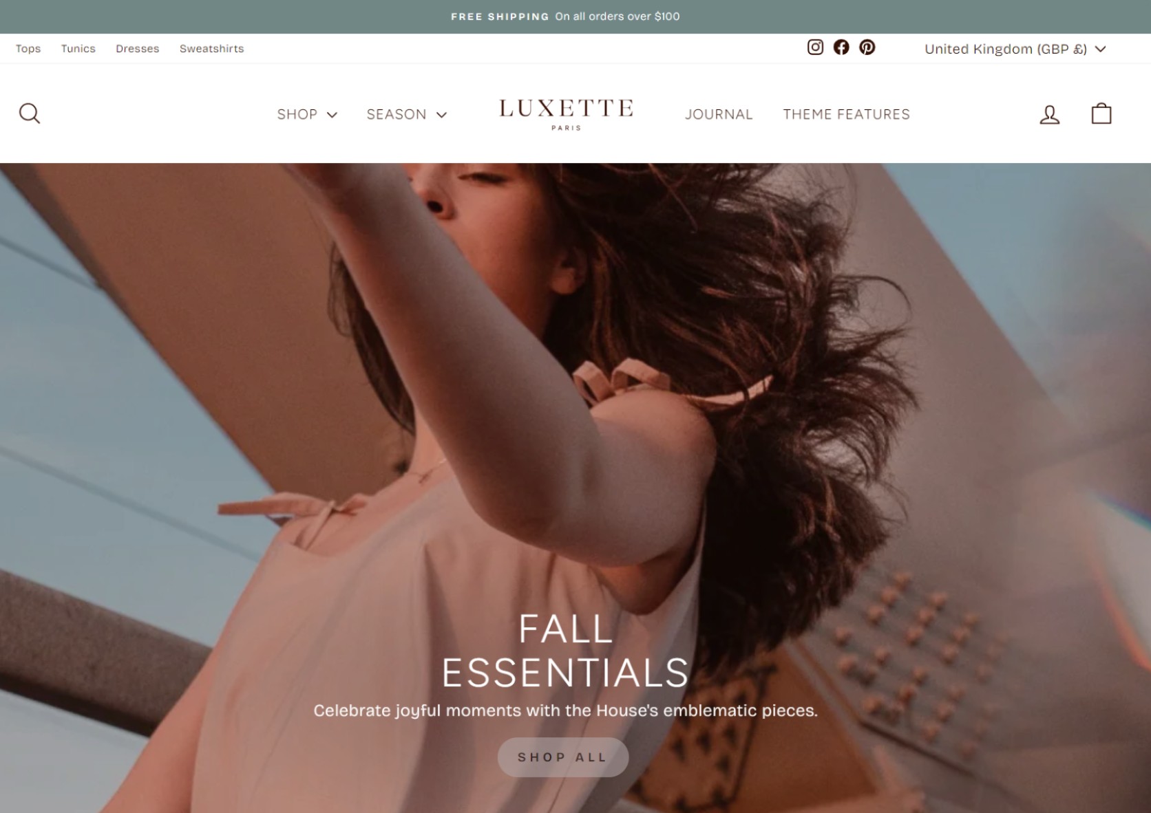 Best Shopify themes: Impulse theme