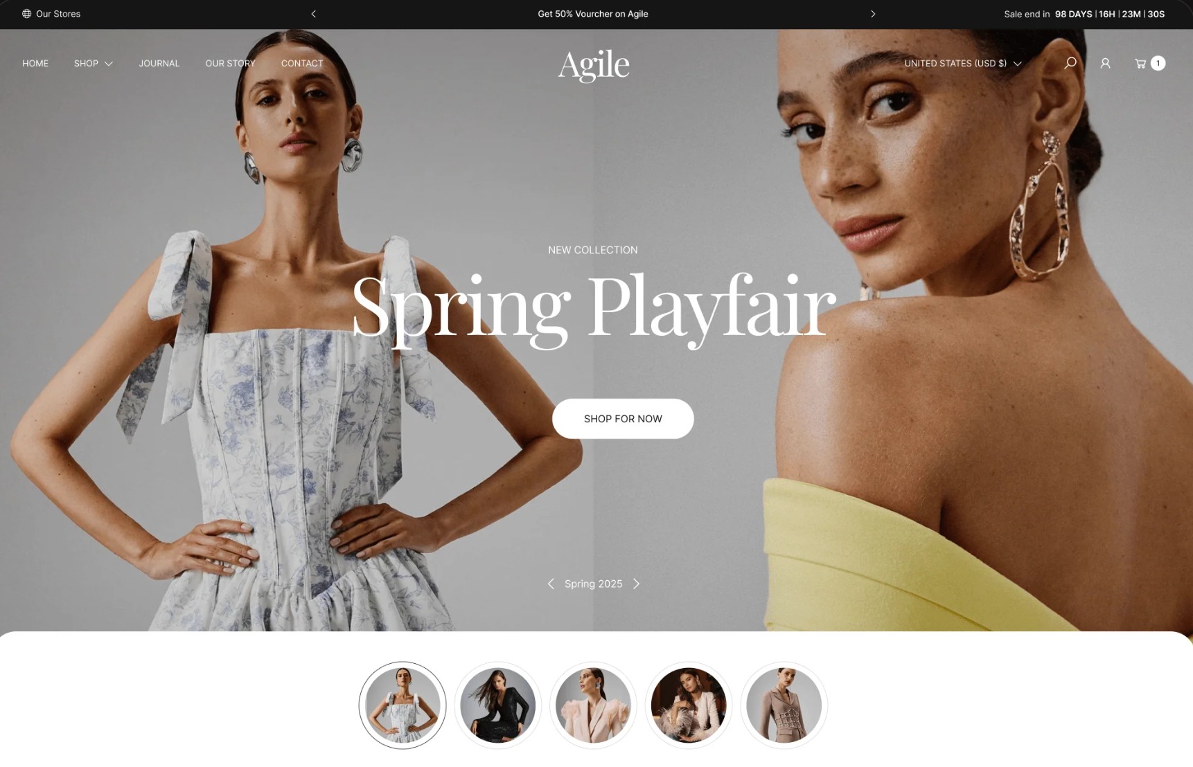 Best Shopify themes: Agile theme